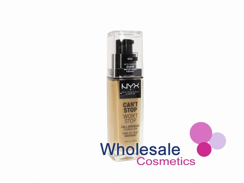 6 x NYX Professional Can't Stop Won't Stop Foundation Full Coverage - 11 BEIGE